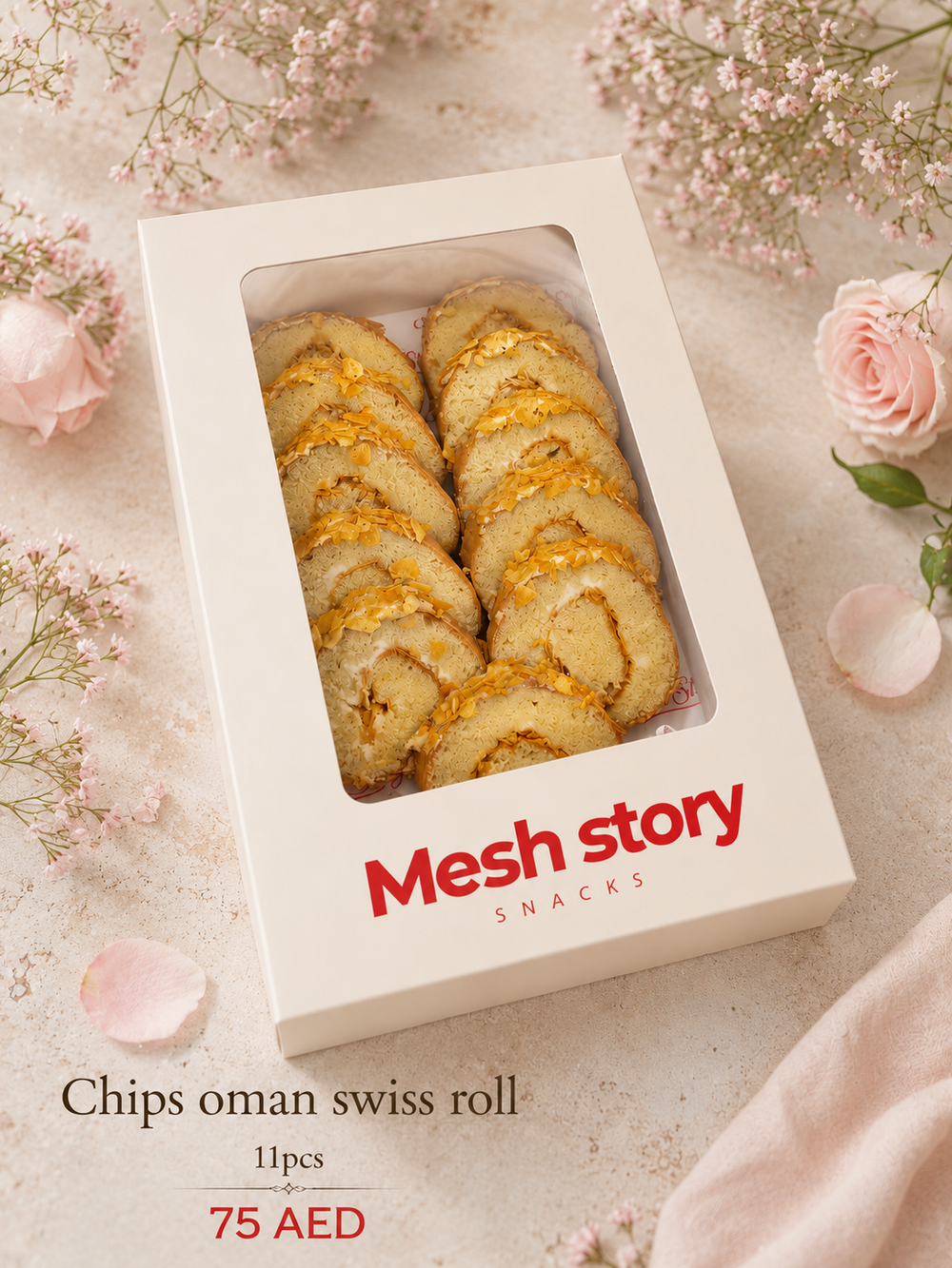 Chips Oman Swiss Roll - 11 pcs