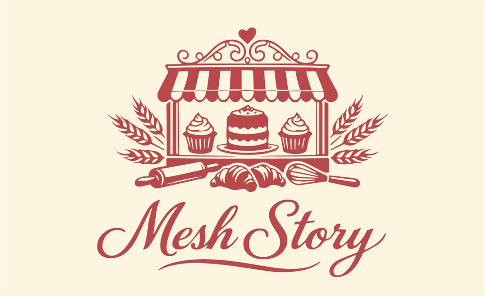 Marble Slice Cake - mesh story bakery logo cream background