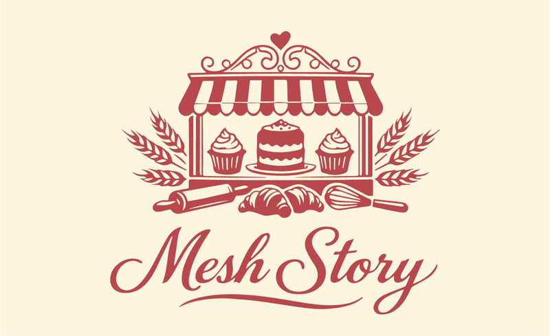 Marble Slice Cake - mesh story bakery logo cream background