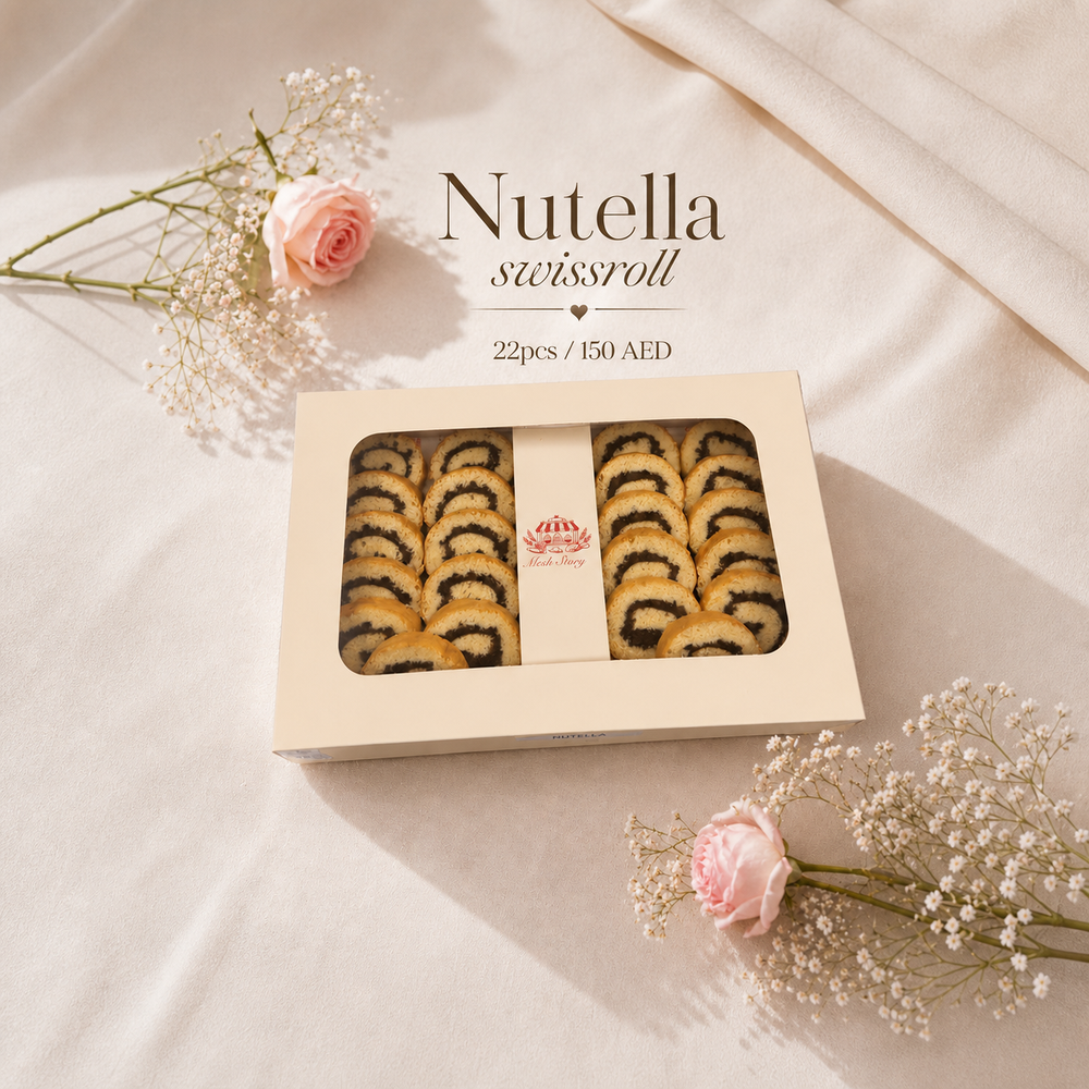 Nutella Swiss Roll - 22 pcs - mesh story product nutella 22 square v2