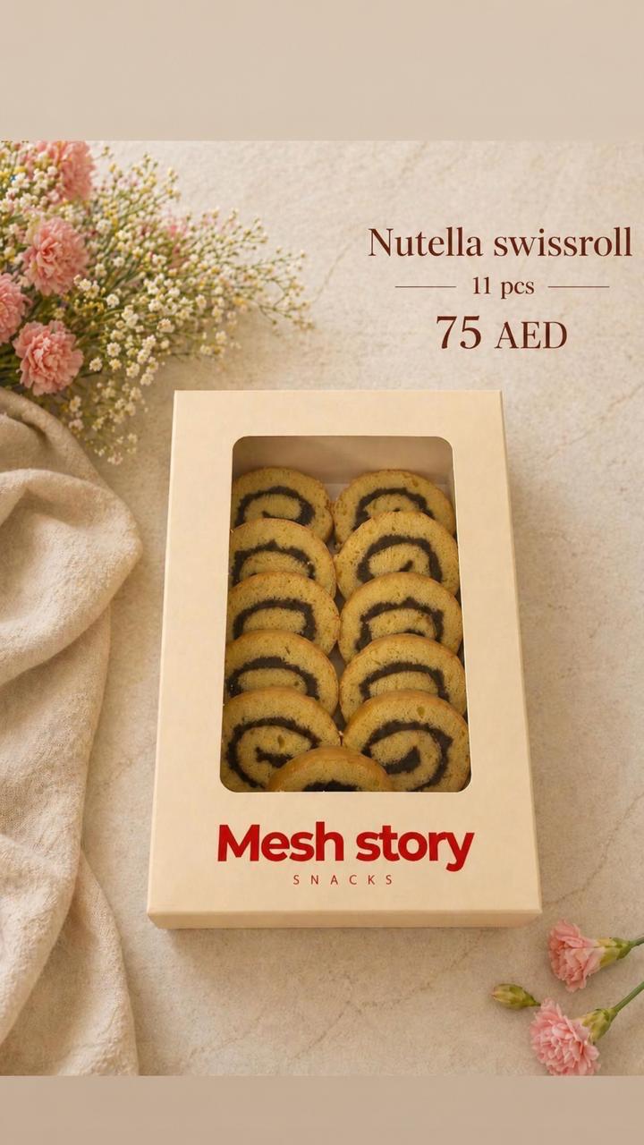 Nutella Swiss Roll - 11 pcs - authentic Mesh Story product photo