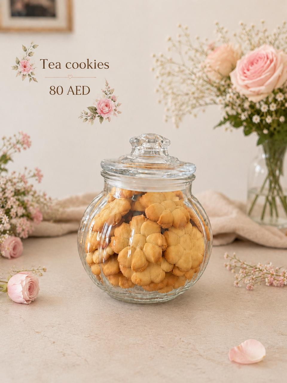 Tea Cookies - Medium Glass Bottle